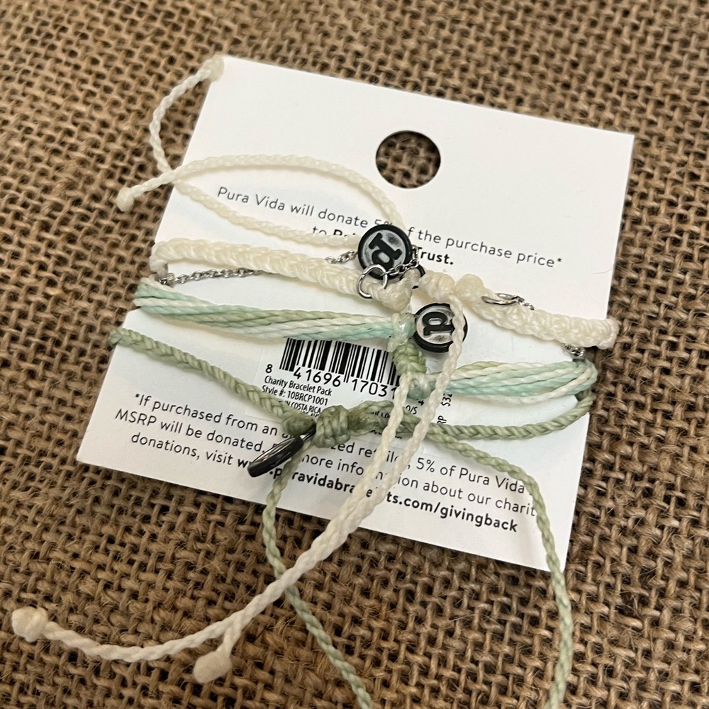 Pura Vida Mint and Silver Sloth Charm Bracelet - Picture 3 of 3